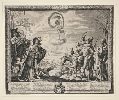 The Fortune of France, from a set of 4 prints by Abraham Bosse