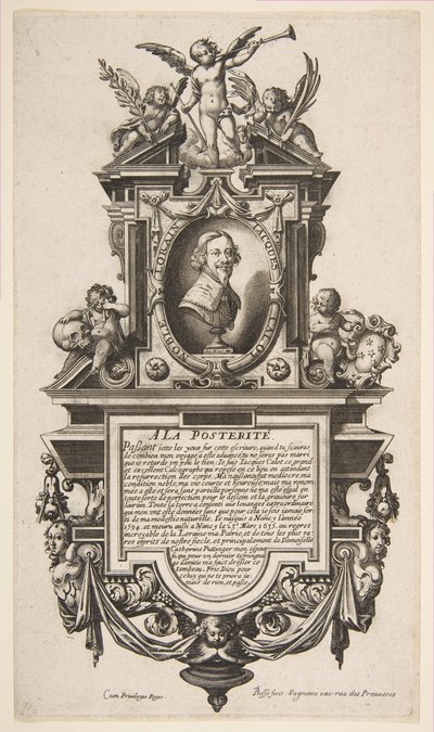 Portrait of Jacques Callot by Abraham Bosse