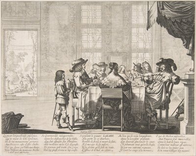 The Banquet of the Rich Man by Abraham Bosse
