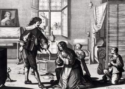 The Husband Who Beats His Wife by Abraham Bosse