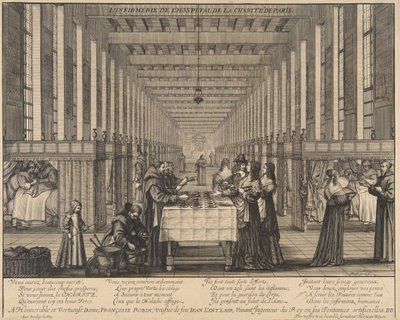The Infirmary of the Hospital of Charity by Abraham Bosse
