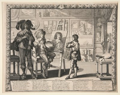 The Painter in His Studio (from series of Artists in their Studios) by Abraham Bosse