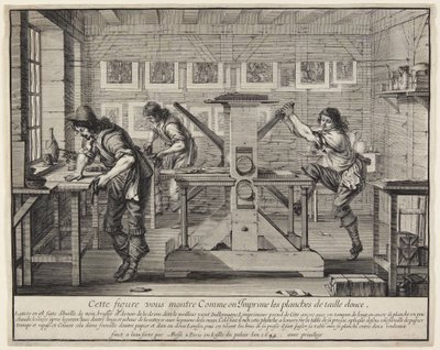 The Printing of Copper Plates by Abraham Bosse
