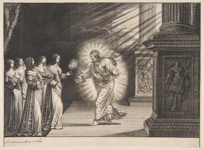 The Wise Virgins before Christ by Abraham Bosse