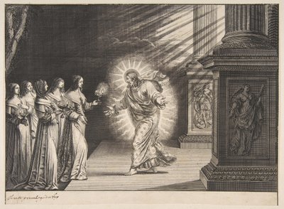 The Wise Virgins before Christ by Abraham Bosse