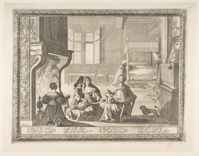 Visit of the Nursemaid by Abraham Bosse