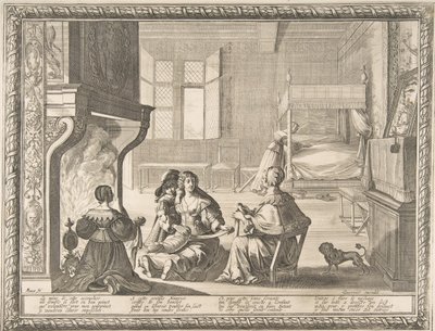 Visit of the Nursemaid by Abraham Bosse
