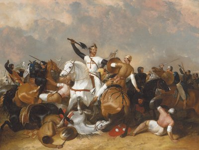 Richard I at the Battle of Ascalon by Abraham Cooper