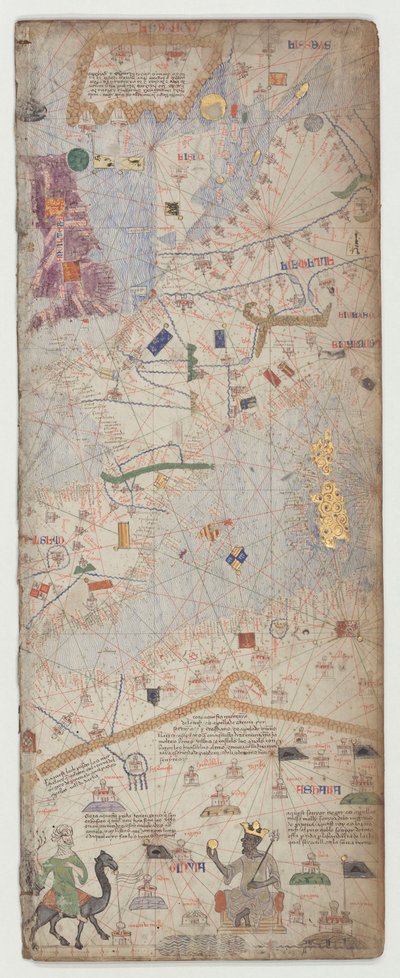 Catalan Atlas, Sheet 6 by Abraham Cresques