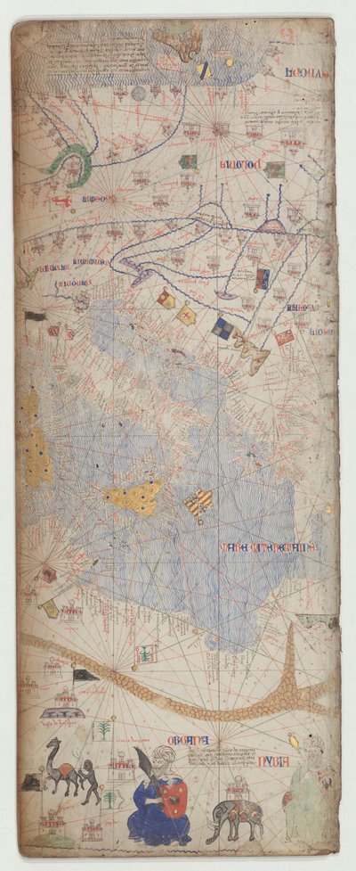 Catalan Atlas, Sheet 7 by Abraham Cresques