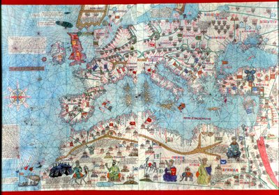 Catalan Atlas, 1375 by Abraham & Cresques Jehuda (1360-1410) Cresques