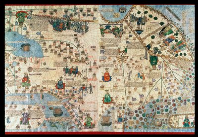Catalan Atlas, 1375 by Abraham & Cresques Jehuda (1360-1410) Cresques