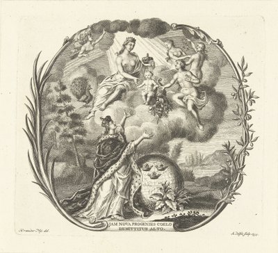Allegory of the Birth of a Child with Juno and Abundance by Abraham Delfos