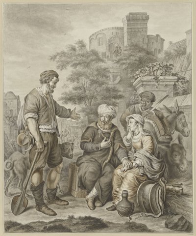 The Levite and His Concubine in Gibeah by Abraham Delfos