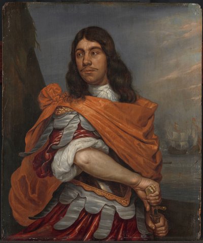Portrait of Lieutenant-Admiral Cornelis Tromp in Roman Costume by Abraham Evertsz. van Westerveld