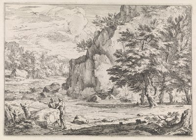 Landscape with Rocks by Abraham Genoels
