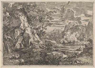 Road Through a Rock (Arcadian Landscapes) by Abraham Genoels