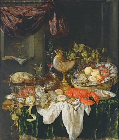 Still Life with Fruit by Abraham Hendricksz van Beyeren