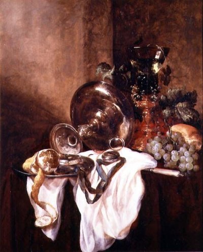 Still Life with a Fruit and a Silver Cup by Abraham Hendricksz van Beyeren