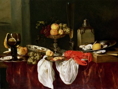 Still Life with Lobster by Abraham Hendricksz van Beyeren
