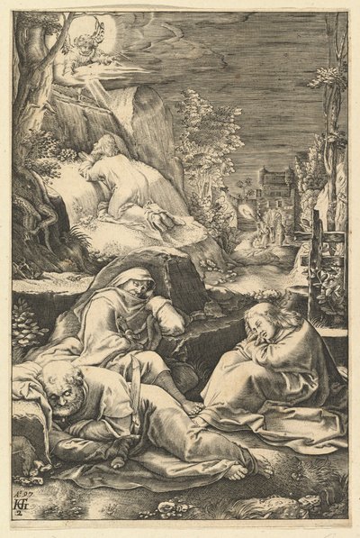 The Agony in the Garden, from The Passion of Christ by Abraham Hogenberg