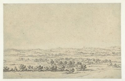River Landscape with a Tower in the Distance by Abraham Jansz Begeyn