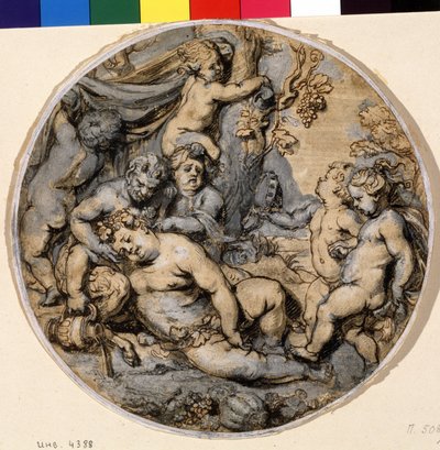 Sleeping Bacchus by Abraham Jansz. van Diepenbeeck