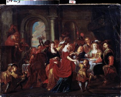 Herod Banquet by Abraham Jansz. van Diepenbeeck