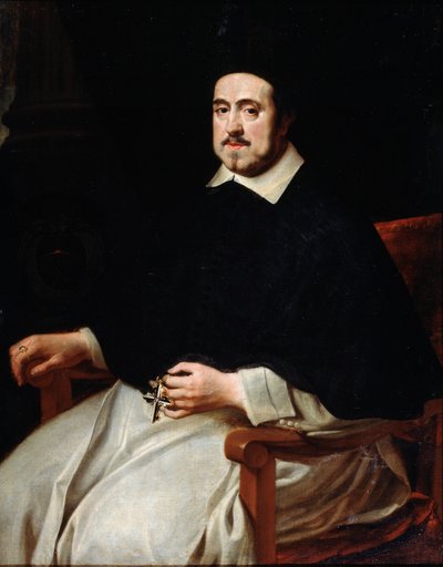 Portrait of the Bishop of Antwerp Ambrosius Cappelus by Abraham Jansz van Diepenbeeck