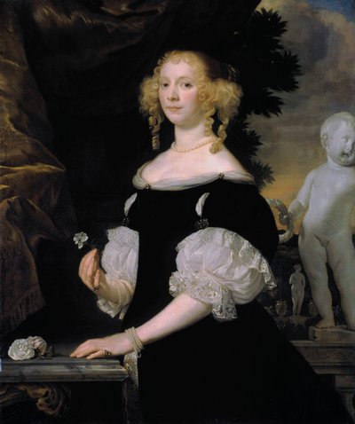 Portrait of a Woman by Abraham Lambert Jacobsz Tempel van den