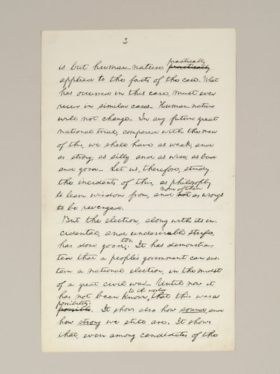 Autograph Manuscript of Lincoln