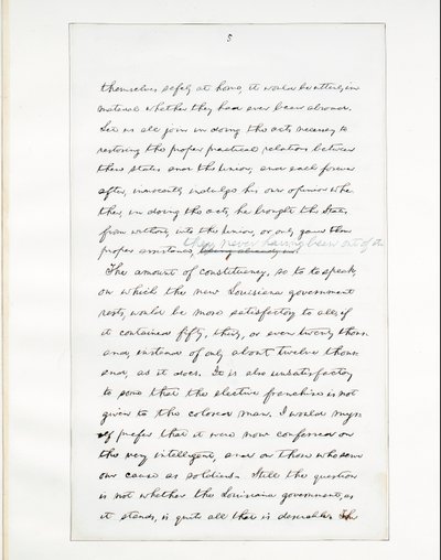 Autograph manuscript of Lincoln