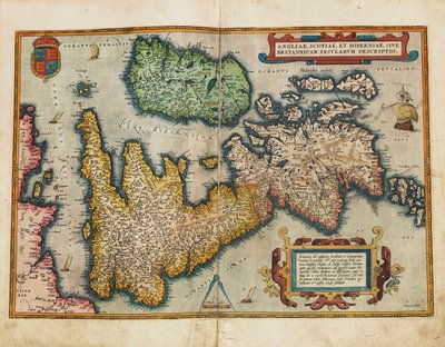 Angliae, Scotiae, et Hiberniae, sive Britannicar: Insularum Descriptio (England, Scotland and Ireland, Otherwise Known as the British Isles) by Abraham Ortelius