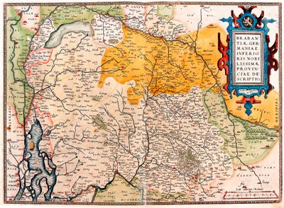 Geography Map of the Territory South of the Netherlands from 