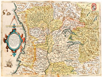 Geography map of the Duke of Milan from 