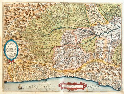 France, Italy by Abraham Ortelius