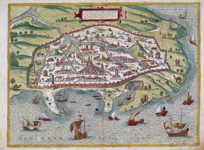 Map of Alexandria by Abraham Ortelius, Antwerp by Abraham Ortelius