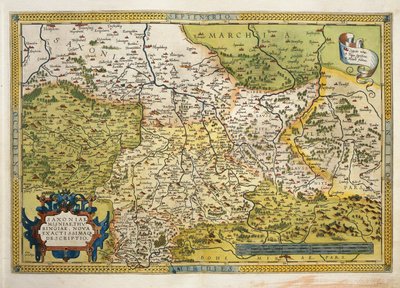 Map of Saxony, from Theatrum Orbis Terrarum by Abraham Ortelius