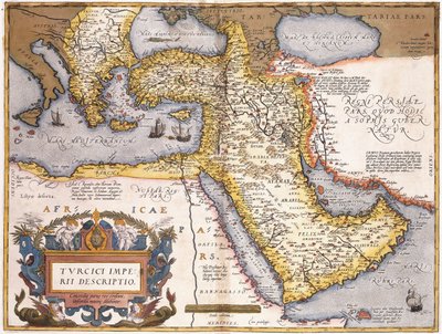 Map of the Turkish Empire by Abraham Ortelius