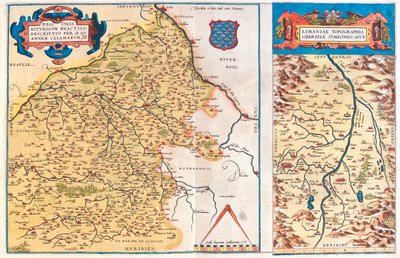 Region-a: Centre, Burgundy, Auvergne, Limousin Region-b: Auvergne, France by Abraham Ortelius