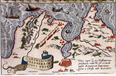 Tunis - Atlas of Abraham Ortelius, Antwerp by Abraham Ortelius