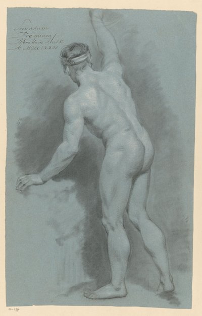 Standing Male Nude, Seen from the Back (2nd Prize 1774) by Abraham Pietersz. Hulk