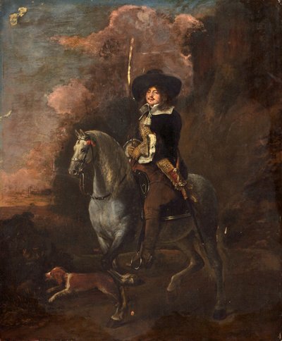 Cavalier on a Grey Horse, c.1660 by Abraham Pietersz. van Kalraet