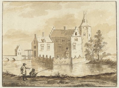 The House Munniekenhof near the Village of Grijpskerk in Walcheren by Abraham Rademaker