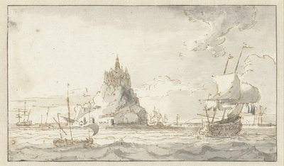 View of Mont-St.Michel by Abraham Storck