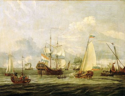 Peter the Great (1672-1725), Tsar of Russia, Inspecting a Boat in Amsterdam (Holland) by Abraham Storck