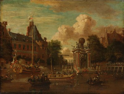 The Muscovite Legation Visiting Amsterdam by Abraham Storck