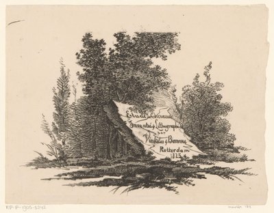 Rock in Landscape by Abraham Vinkeles