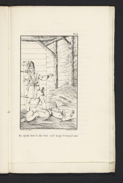 Journey of the Eighty People of Luik to Tervuren (plate 3), 1830 by Abraham Vinkeles