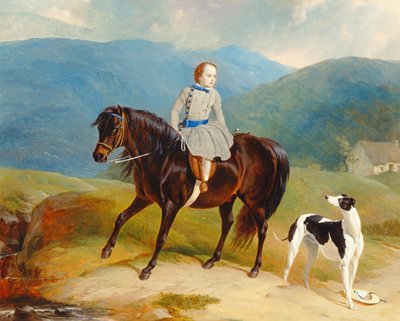 Master Edward Coutts Marjoriebanks on his Pony, c.1851 by Abraham and Webster Thomas Cooper